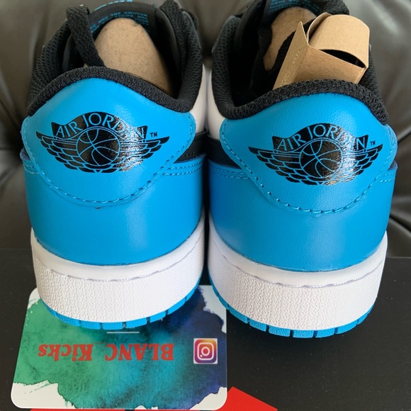 Jordan 1 Low POWDER BLUE (GS) - Picture 7 of 10